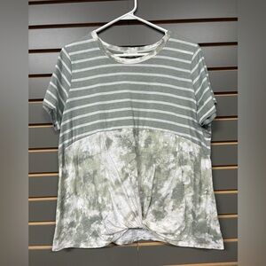 Striped and Tie-Dye Junior's Top, size XL